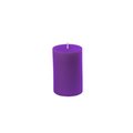 Vaser Designs 2 x 3 in. Purple Pillar Candle; Pack of 24 VA1081248